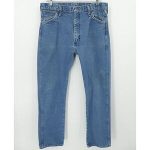 Vintage Wrangler Jeans Mens 36x33 Blue Denim Straight Leg Made‎ USA Cowboy 90s